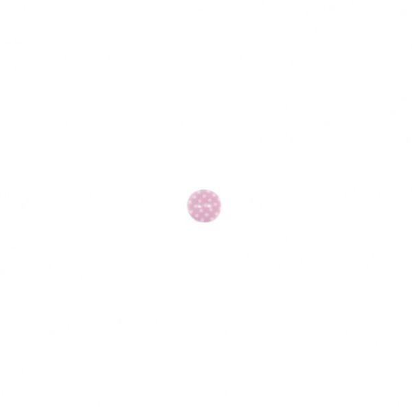 Knopf mit kleinen Punkten rosa