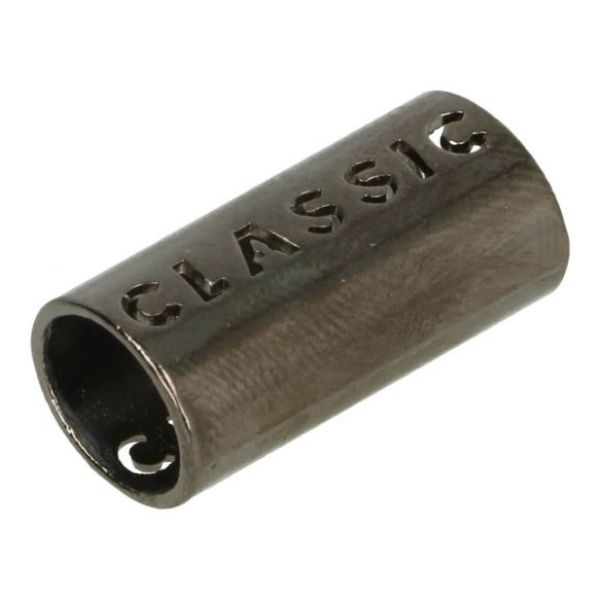 Metall Kordelenden 11mm - altsilber