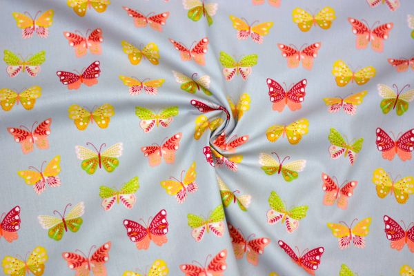 Webware Serie Happy - Schmetterlinge grau